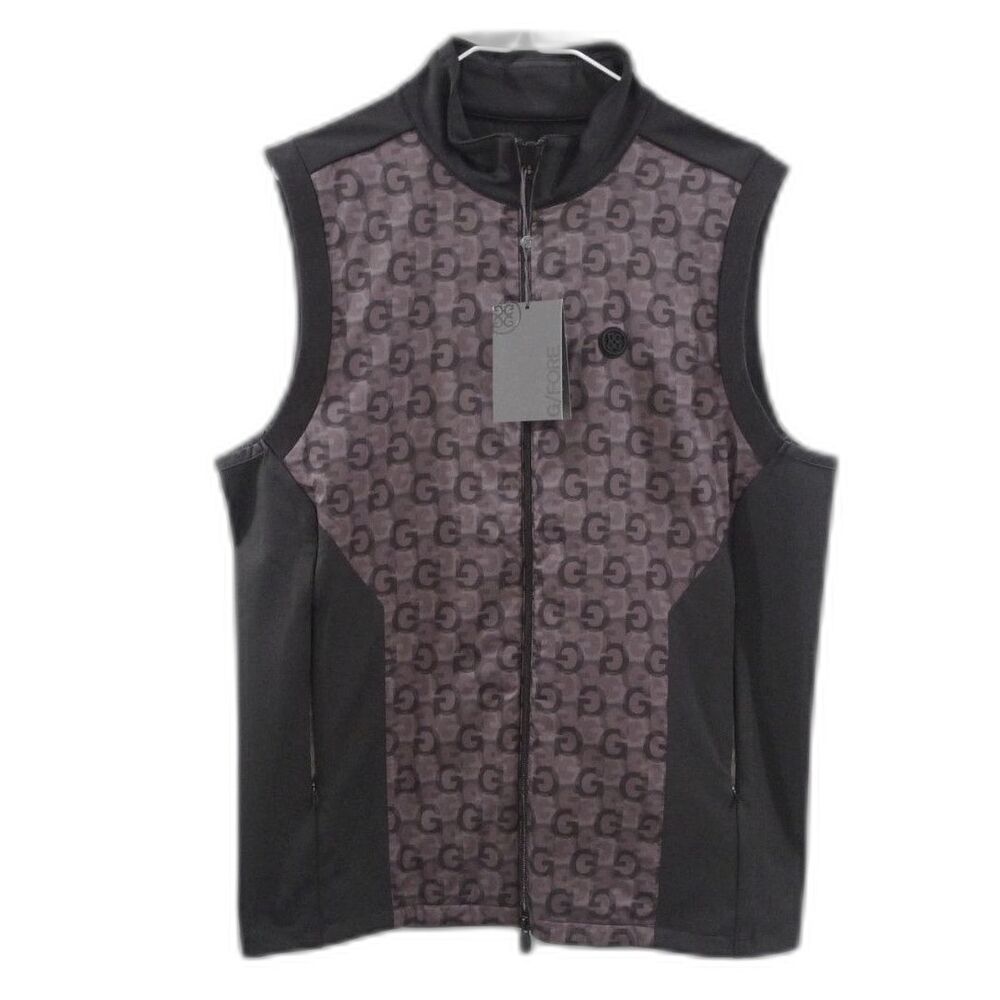 G/FORE Performer G Nylon Slim Fit Golf Vest - Black/Gray M